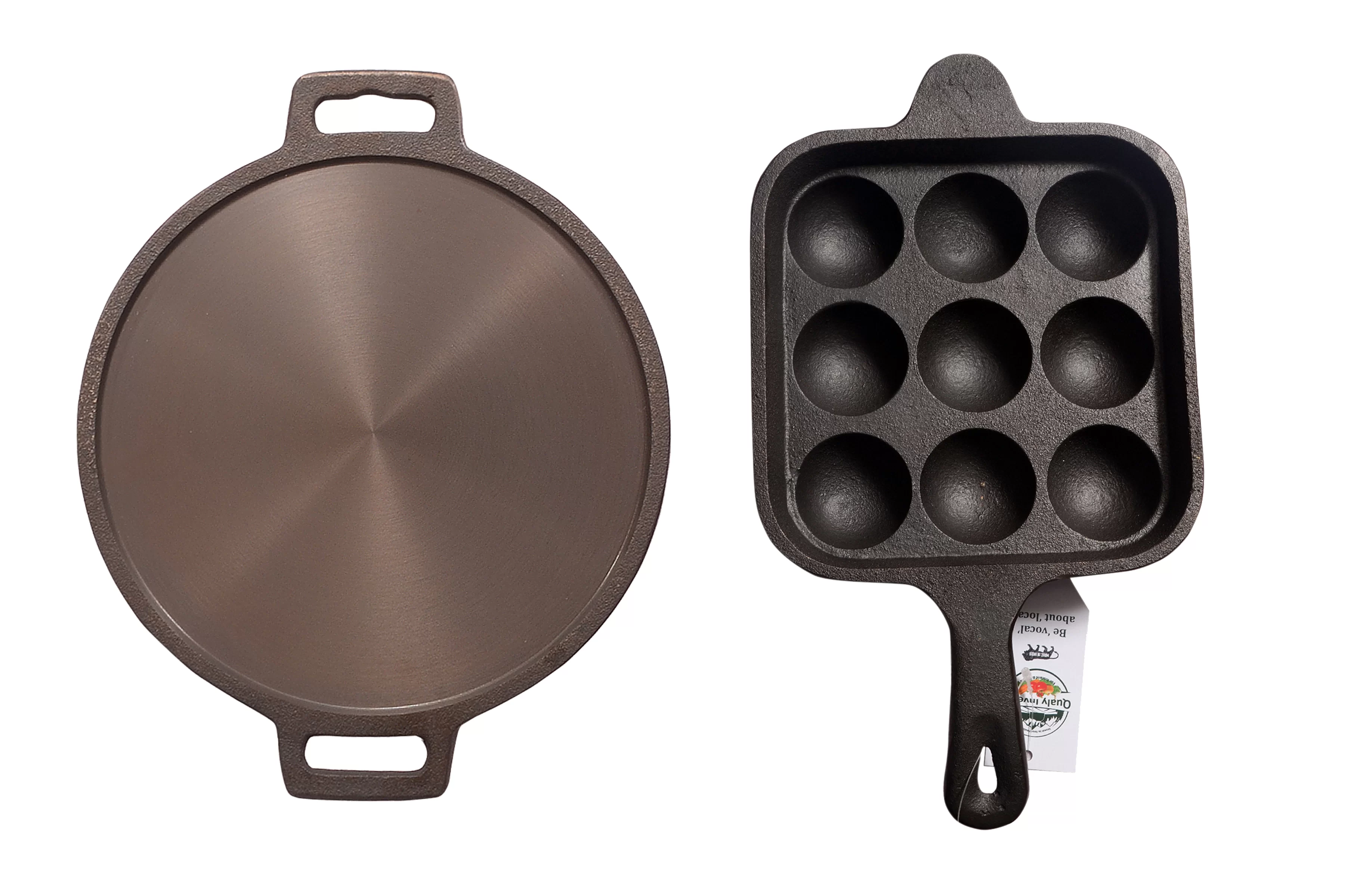 https://www.qualyinvesto.com/image/cache/catalog/images/Combos/COMBO_DHDT_9h_Handle/qualy-investo-combo-cast-iron-dosa-tawa-preseasoned-12-inch-induction-compatible-double-handle-paddu-tawa-appam-patra-paniyarakkal-kuzhi-paniyaram-9-cavity-with-handle-3600x2400.jpg.webp