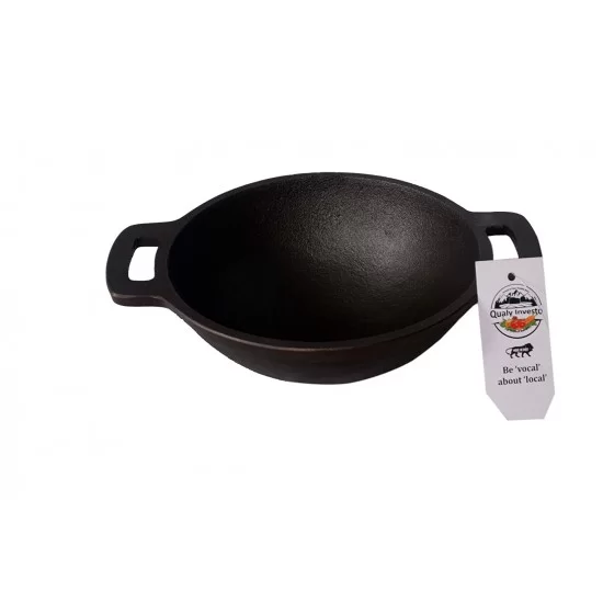 Sai traditionals - CAST IRON SHALLOW KADAI Sai Traditionals Cast Iron  seasoned Special Fine Finish shallow kadai is seasoned by traditional  method. Its sustainable, nourishing and multi-purpose wonder. Cast iron  kadai by